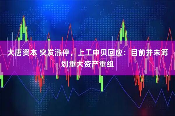 大唐资本 突发涨停，上工申贝回应：目前并未筹划重大资产重组