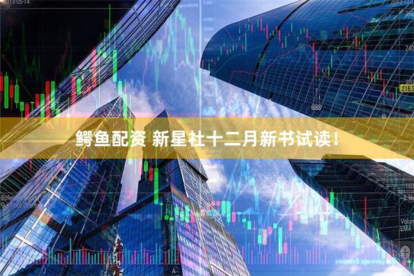 鳄鱼配资 新星社十二月新书试读！